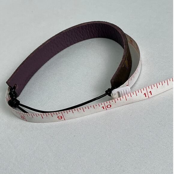 Louis Vuitton Monogram Canvas Slide Bracelet dark purple leather - Picture 12 of 12